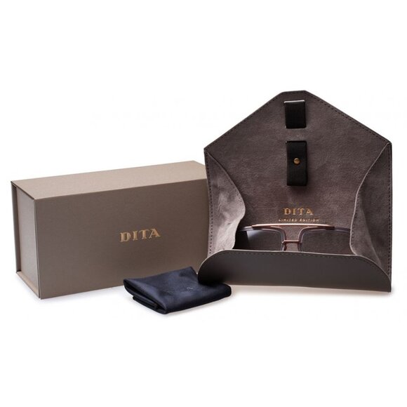 NEW DITA TALON-23007-D 18K SUNGLASSES UNISEX TITANIUM GOLD EYEWEAR - Picture 3 of 3